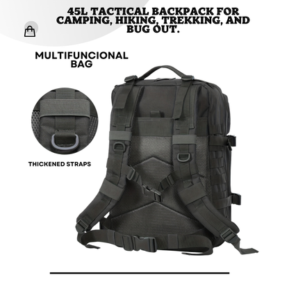 Tactical Backpack for Outdoor Adventures 45L