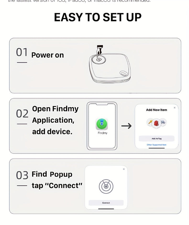 Smart Tag: Rastreador GPS para Llaves, Bolsos, Mascotas y Objetos Perdidos - Compatible con iOS