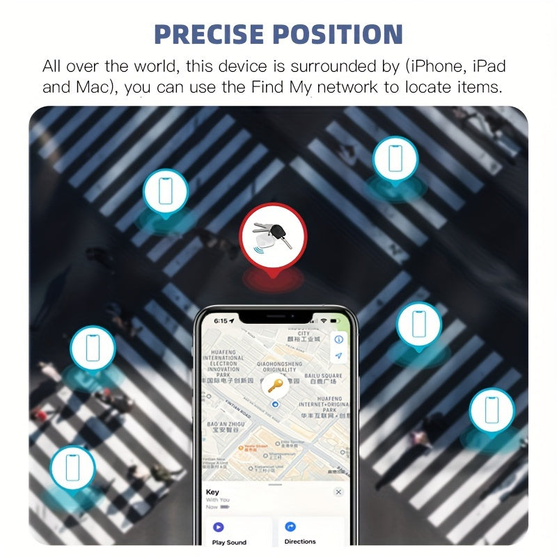 Smart Tag: Rastreador GPS para Llaves, Bolsos, Mascotas y Objetos Perdidos - Compatible con iOS