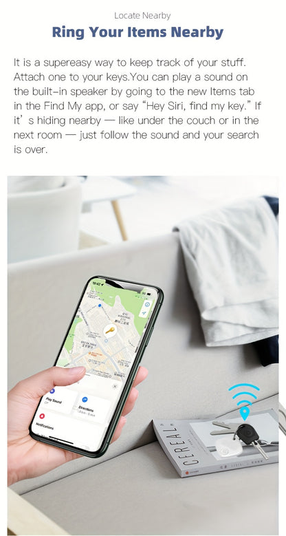 Smart Tag: Rastreador GPS para Llaves, Bolsos, Mascotas y Objetos Perdidos - Compatible con iOS