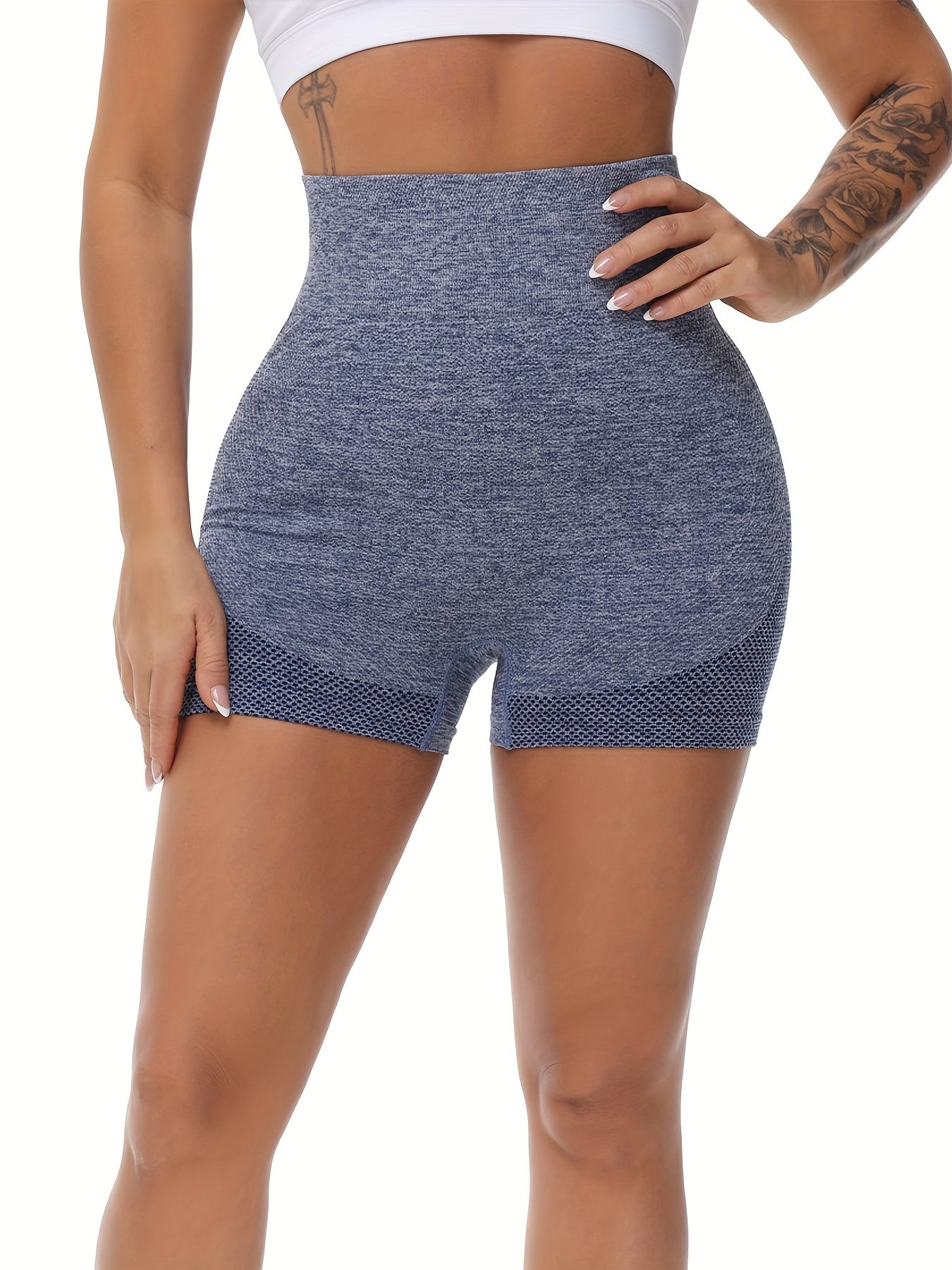 Shorts de Cintura Alta para Mujer - Diseño Esculpidor de Cintura y Levanta Glúteos, Ideal para Deportes y Uso Diario”