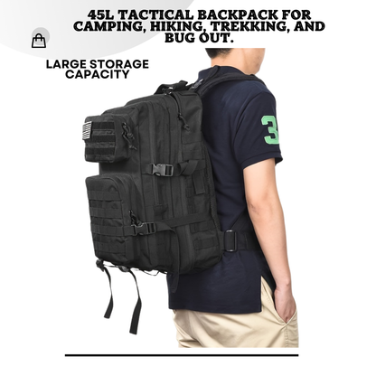 Tactical Backpack for Outdoor Adventures 45L