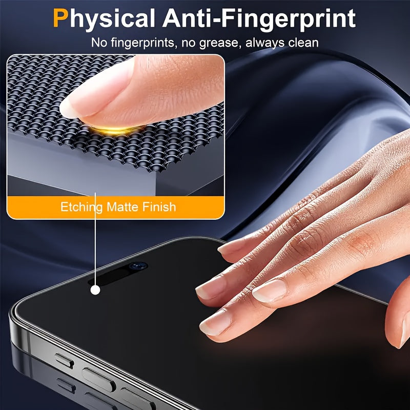 Vidrio Templado para Serie de iPhone - Acabado Mate y Cobertura Completa